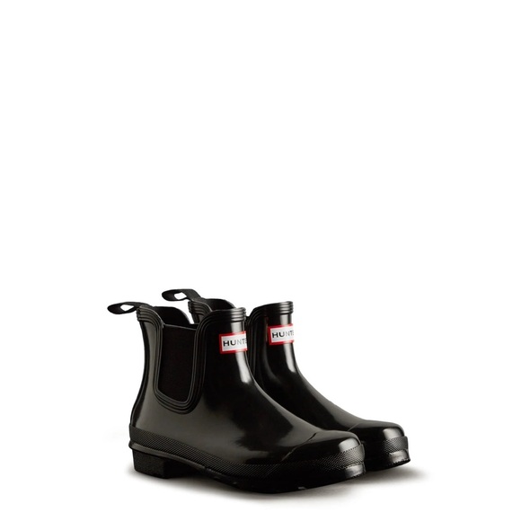 Hunter Shoes - Hunter Black Chelsea Rain Boots